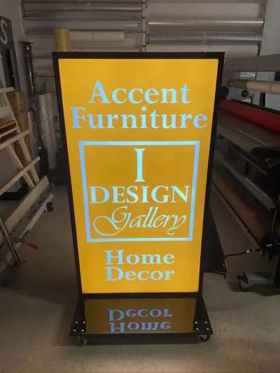 Lightbox Cabinet Signs Photo
